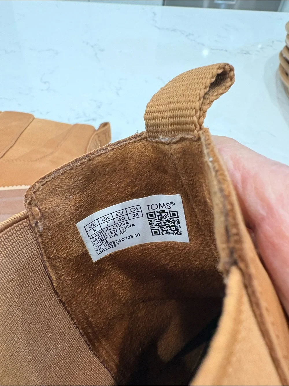 Toms Women's Tan Chelsea Lug Boot, Size 9, NWOT